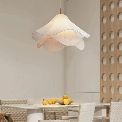 Elara Haus Pendant Light - Metal and Fabric Kitchen Pendant Lighting