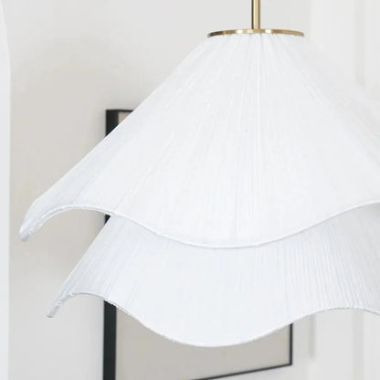 Elara Haus Pendant Light - Metal and Fabric Kitchen Pendant Lighting
