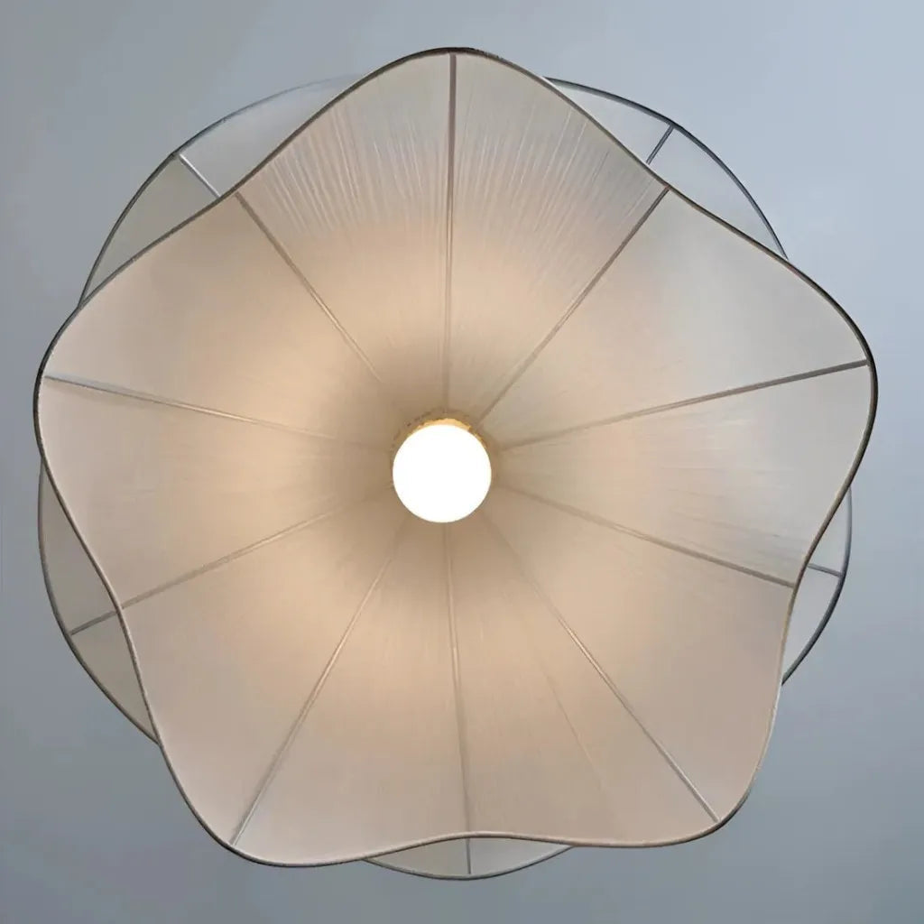 Elara Haus Pendant Light - Metal and Fabric Kitchen Pendant Lighting