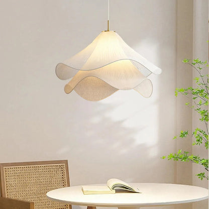 Elara Haus Pendant Light - Metal and Fabric Kitchen Pendant Lighting