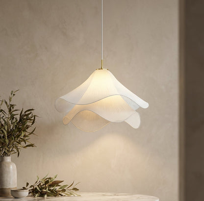Elara Haus Pendant Light - Metal and Fabric Kitchen Pendant Lighting