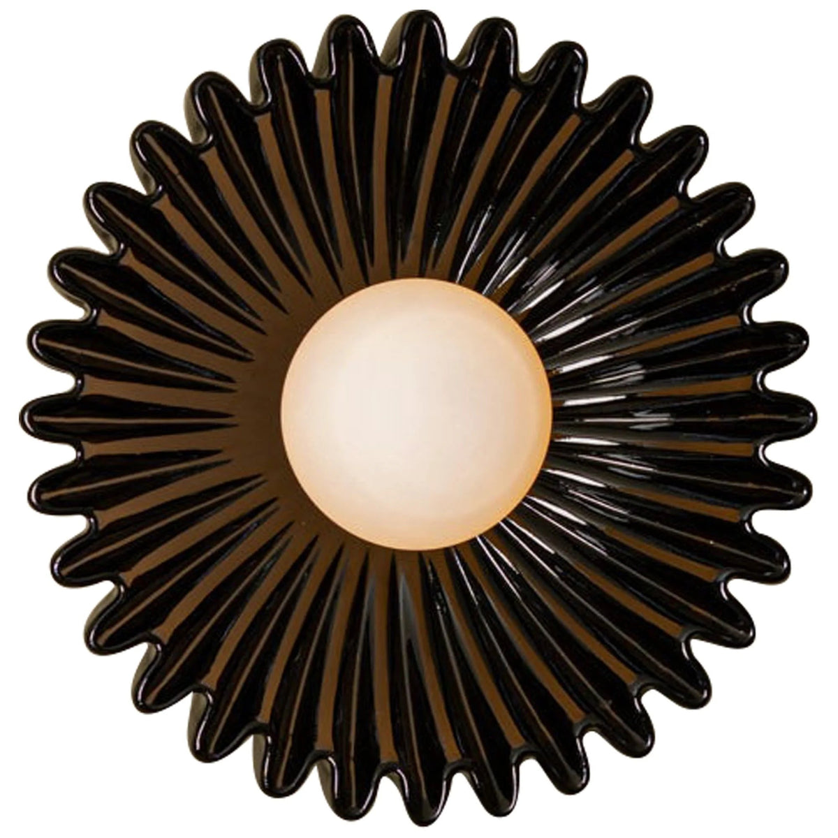 Elara Haus Pleated Disk Sconce Fixture