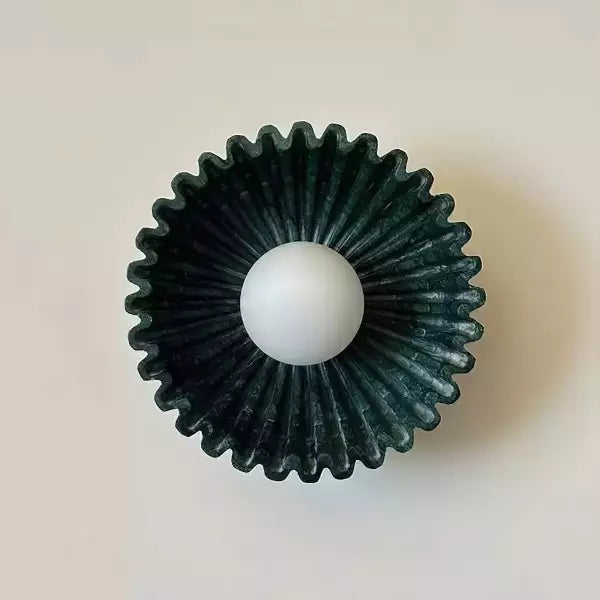 Elara Haus Pleated Disk Sconce Fixture