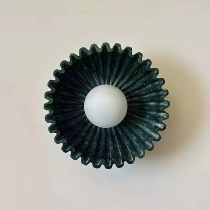 Elara Haus Pleated Disk Sconce Fixture