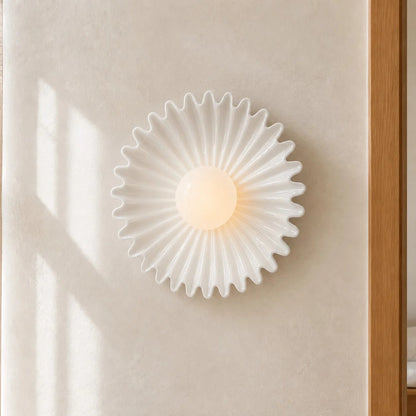 Elara Haus Pleated Disk Sconce Fixture