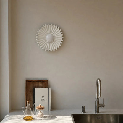 Elara Haus Pleated Disk Sconce Fixture