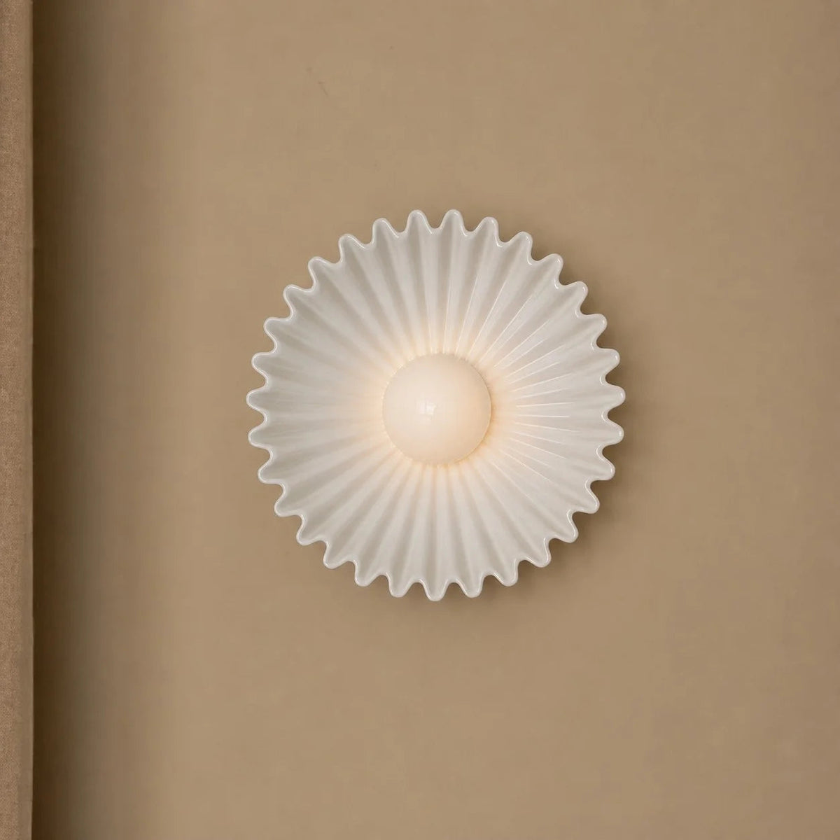 Elara Haus Pleated Disk Sconce Fixture