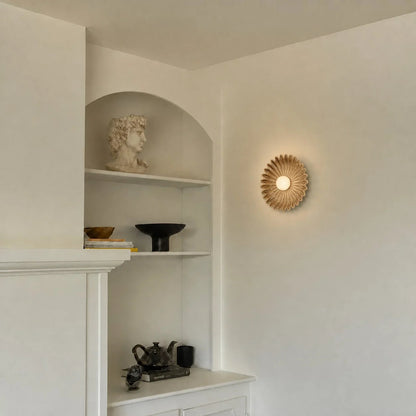 Elara Haus Pleated Disk Sconce Fixture