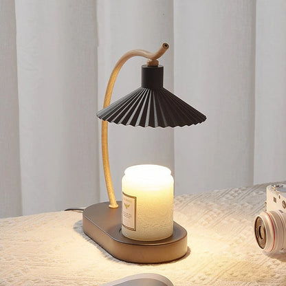 Elara Haus Pleated Shade Candle Warmer Lamp