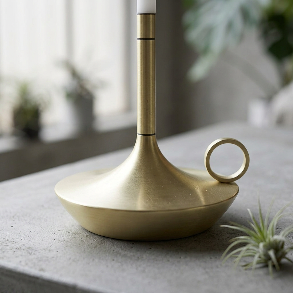 Elara Haus Portable Candlestick Table Lamp