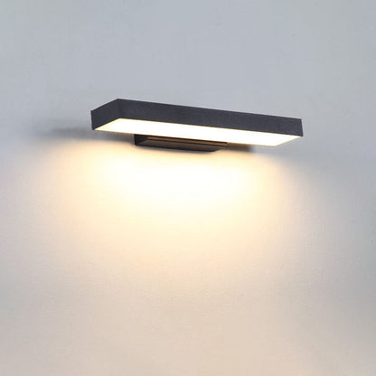Elara Haus Rectangular Flat LED Outdoor Wall Sconce