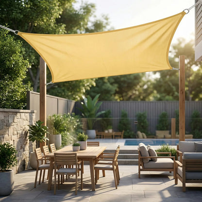 Elara Haus Rectangular Outdoor Sun Shade Sail