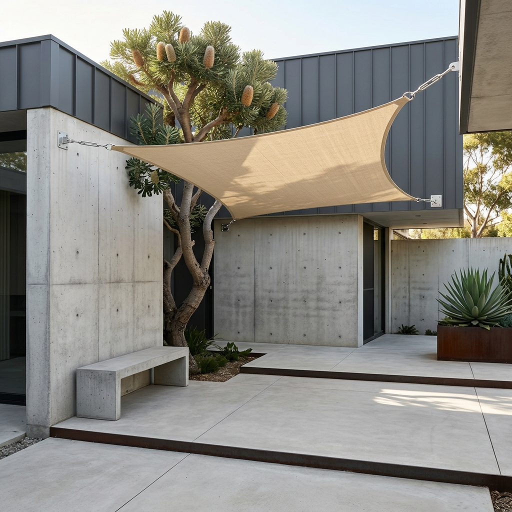 Elara Haus Rectangular Outdoor Sun Shade Sail