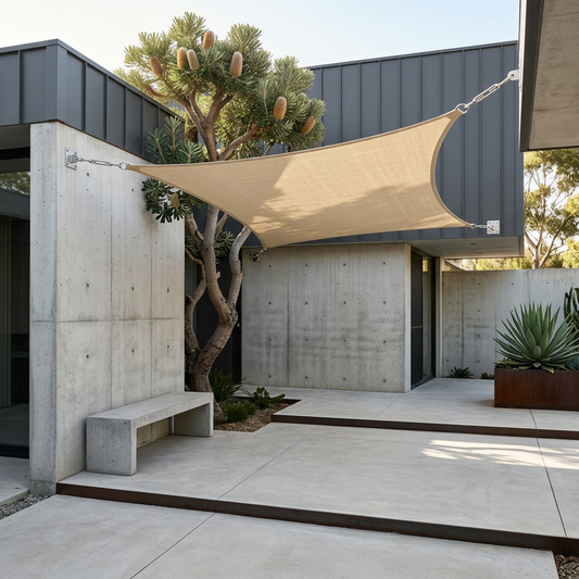 Elara Haus Rectangular Outdoor Sun Shade Sail