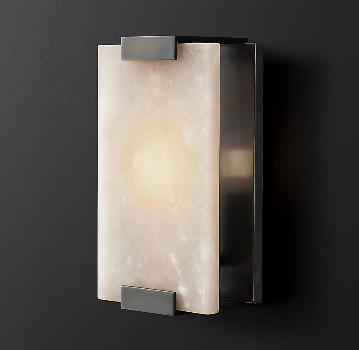 Elara Haus Rectangular Stone Wall Sconce Light