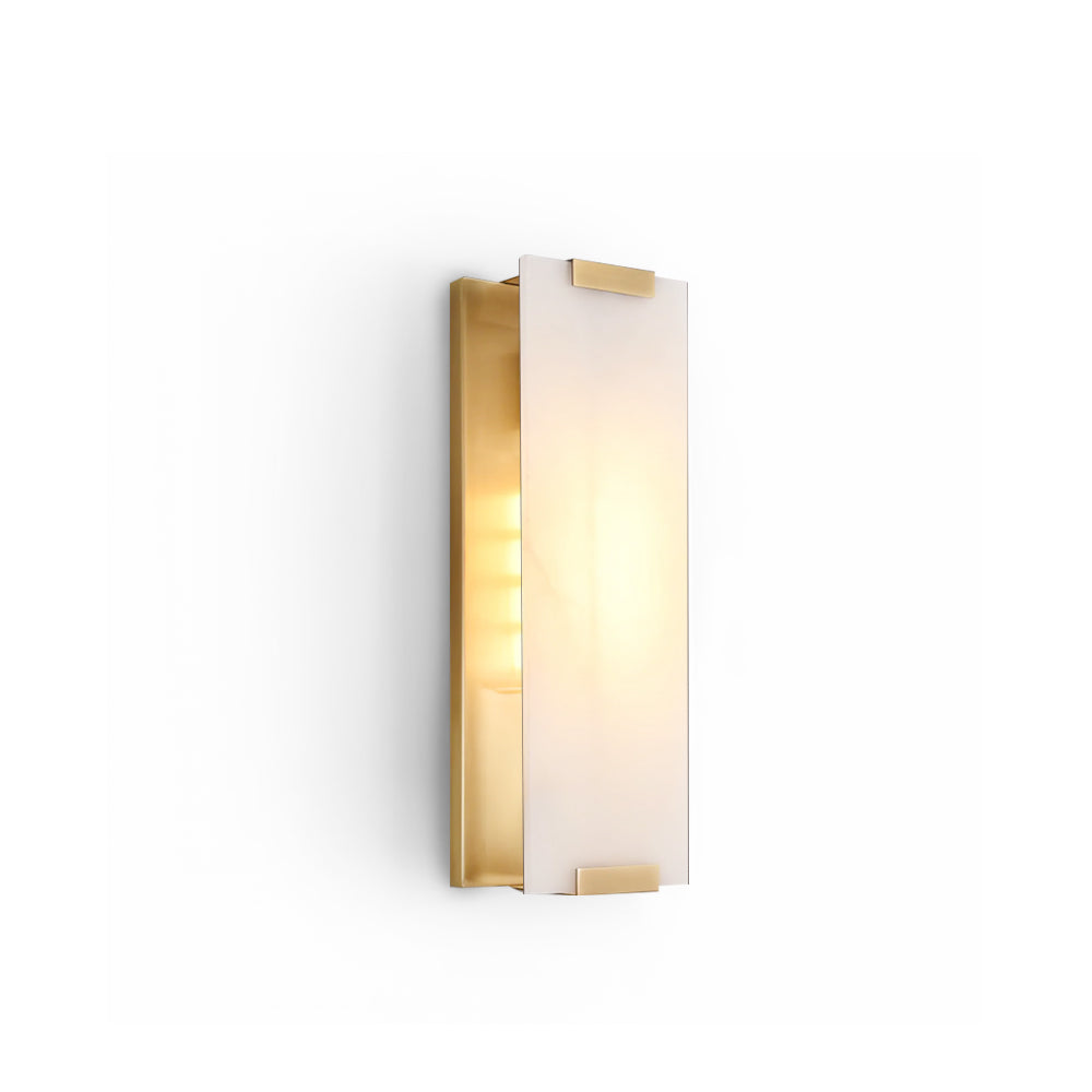 Elara Haus Rectangular Stone Wall Sconce Light