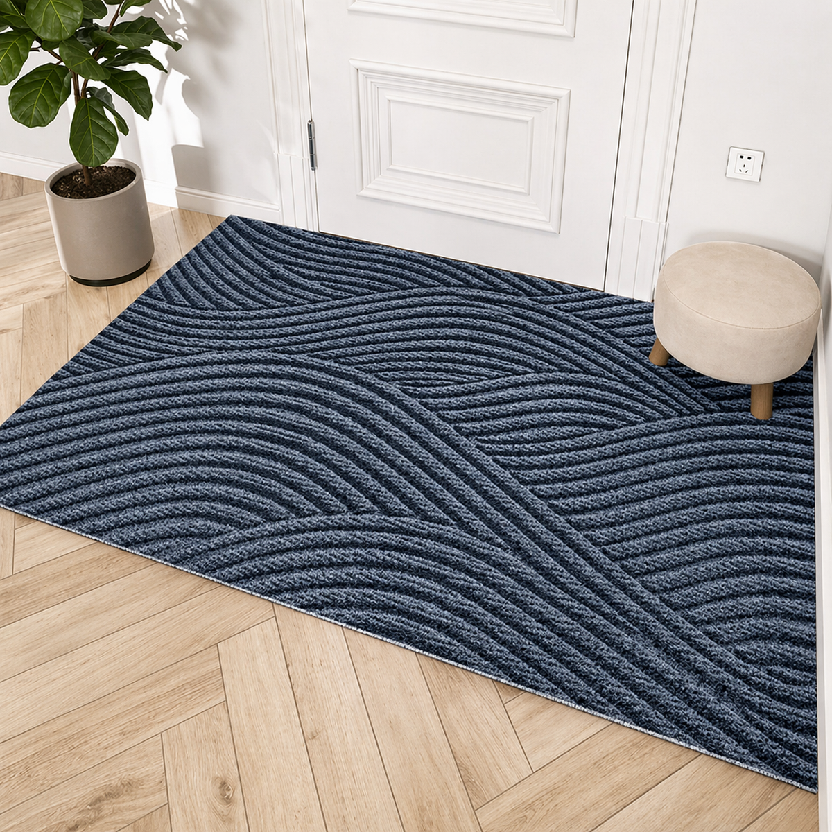 Elara Haus Ribbed Entryway Doormat