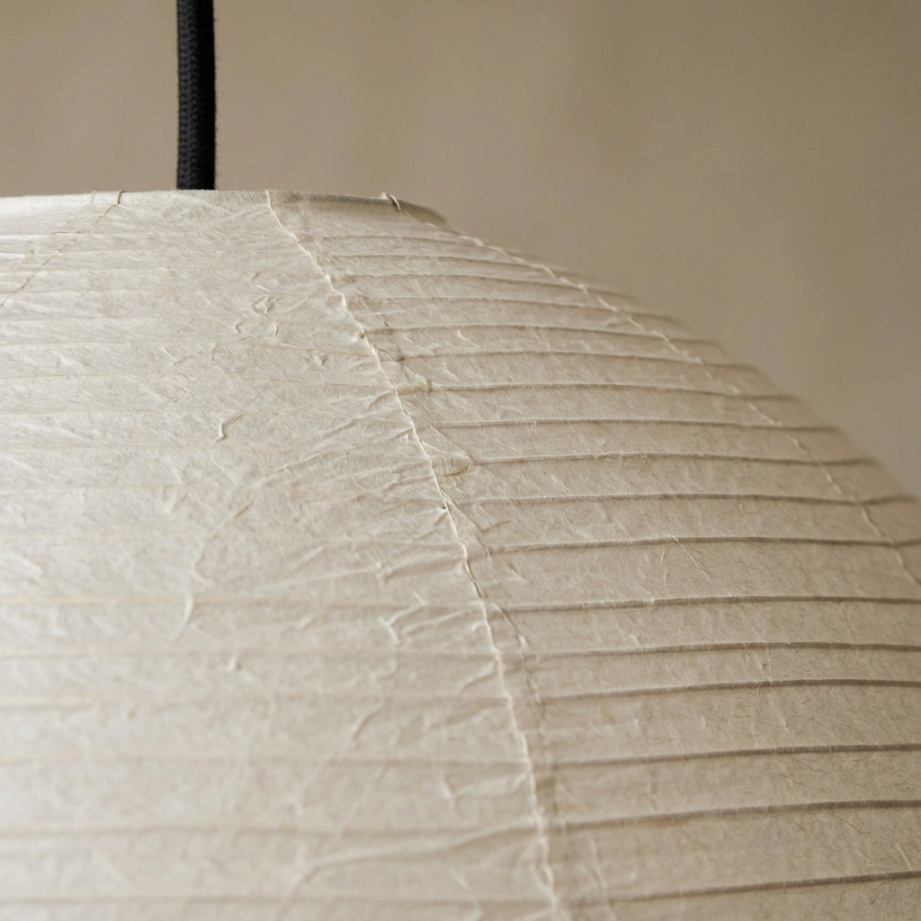 Elara Haus Ribbed Spherical Lantern Pendant Light with Wire Frame