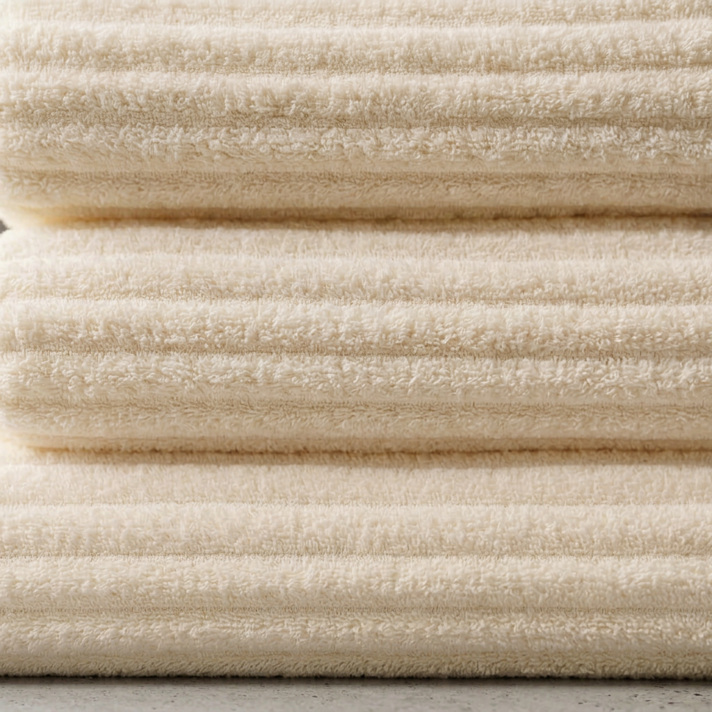 Elara Haus Ribbed Striped Bath Towel Set