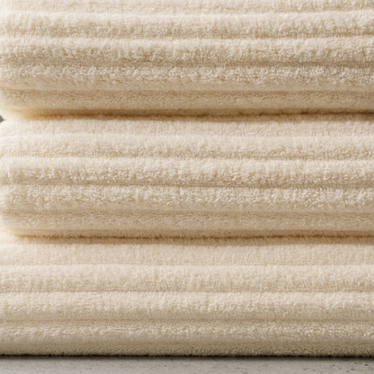 Elara Haus Ribbed Striped Bath Towel Set