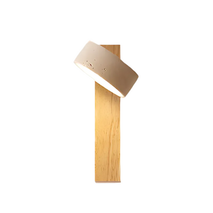 Wabi-sabi Travertine Wood LED Wall Sconce 1-Light 0
