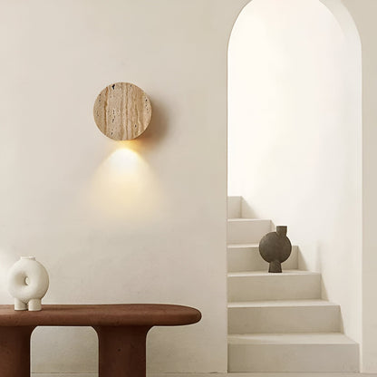 Elara Haus Round Floating Plate Wall Light with Concealed LED
