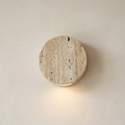 Elara Haus Round Floating Plate Wall Light with Concealed LED