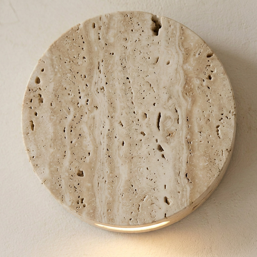 Elara Haus Round Floating Plate Wall Light with Concealed LED