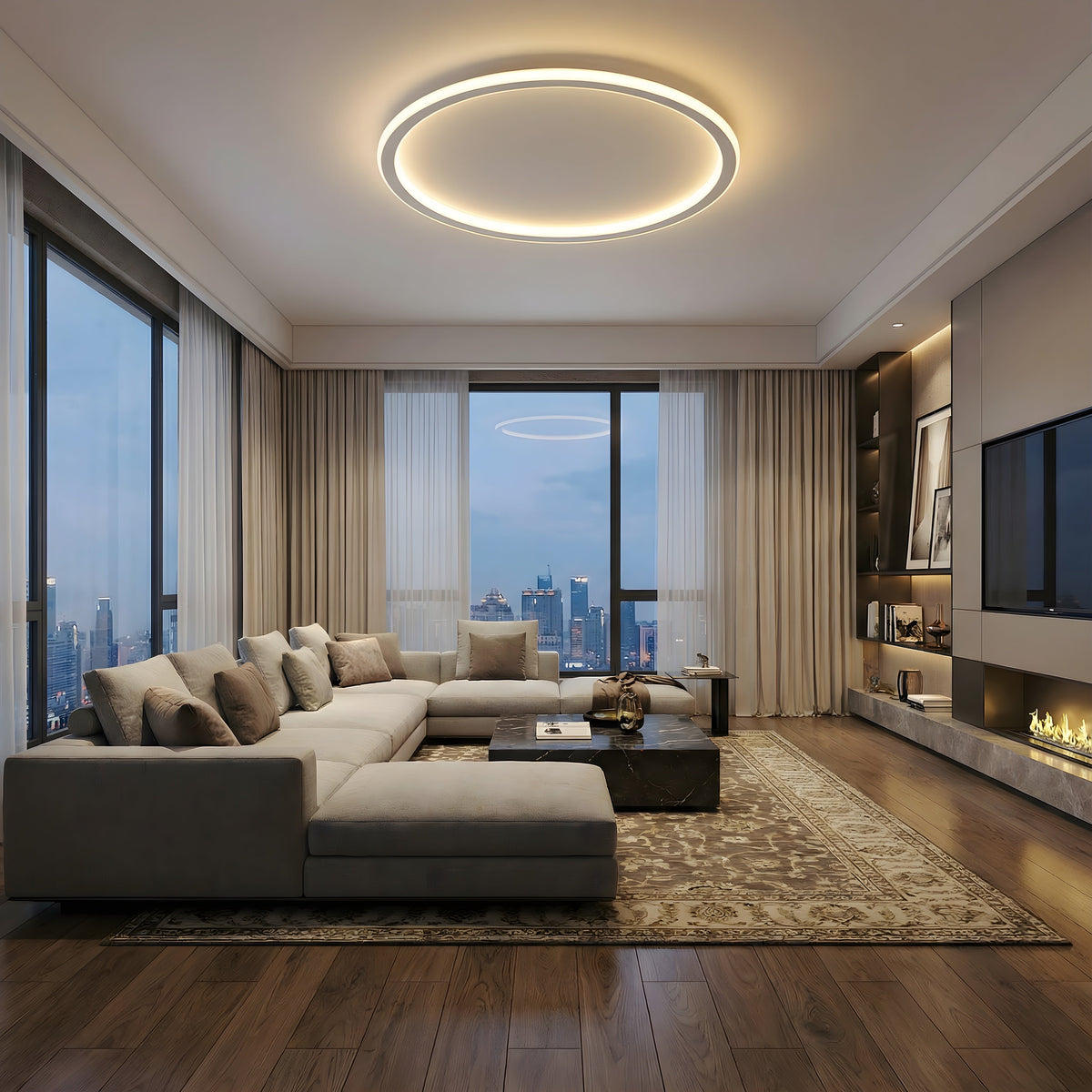 Elara Haus Round Halo LED Ceiling Light