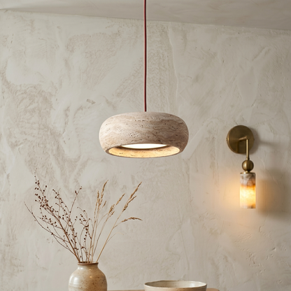 Elara Haus Rounded Shallow Drum Pendant Light