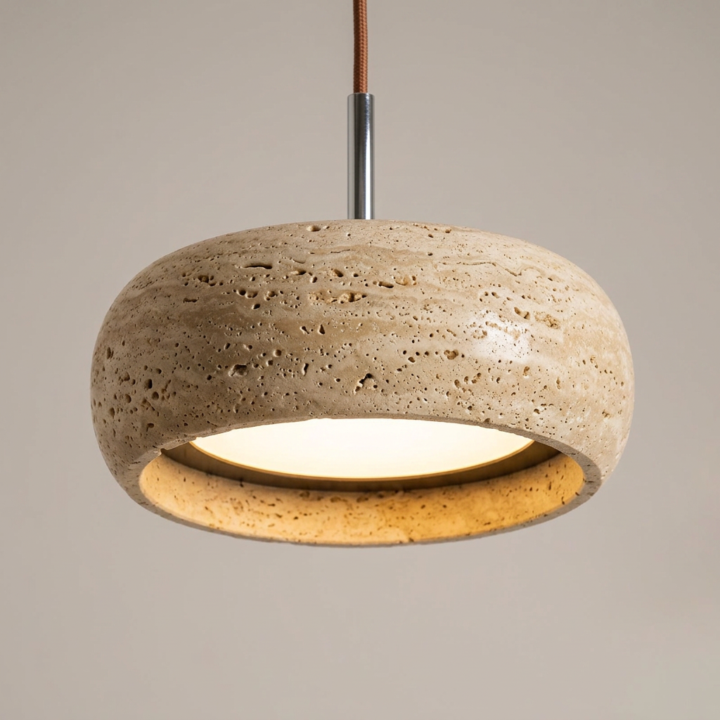 Elara Haus Rounded Shallow Drum Pendant Light