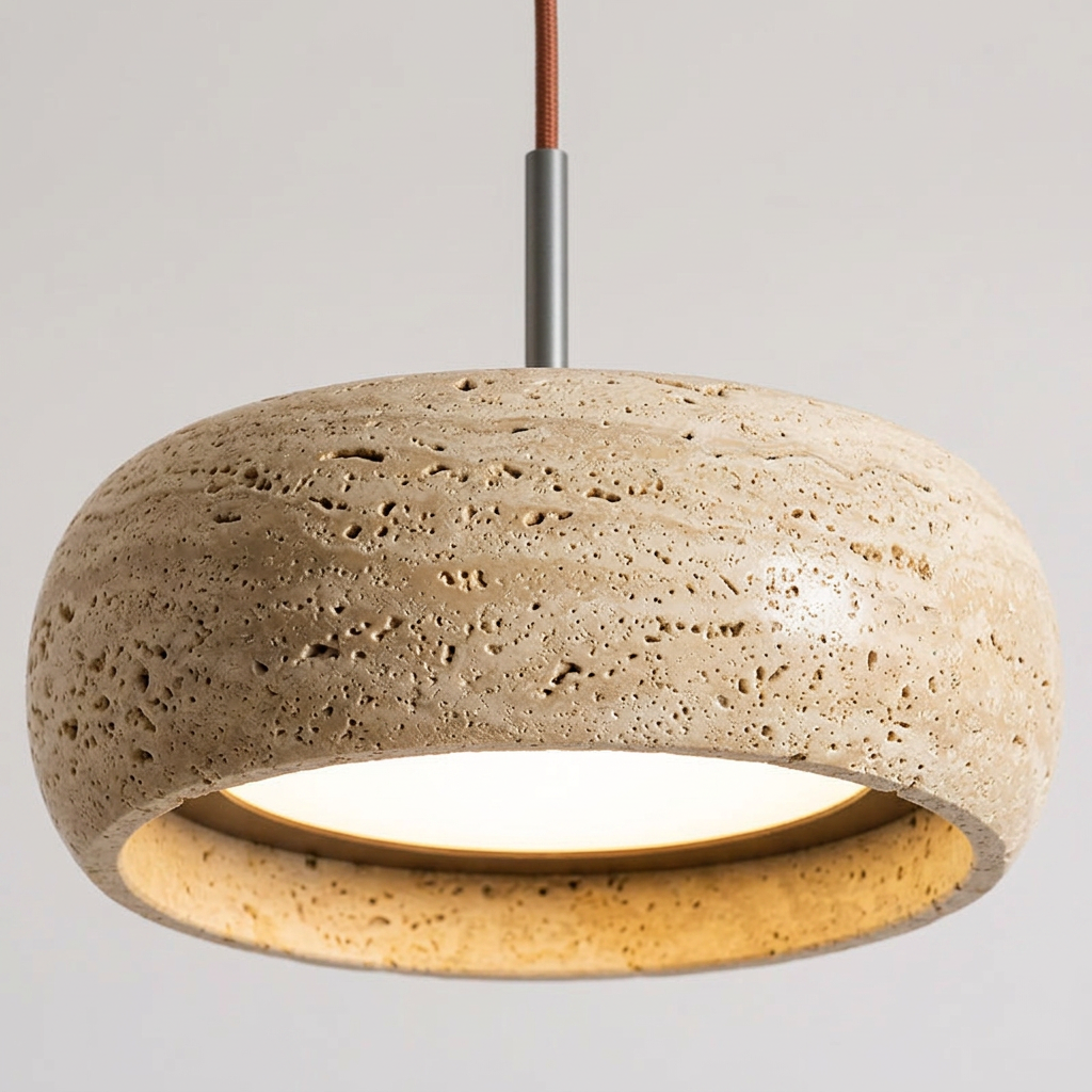 Elara Haus Rounded Shallow Drum Pendant Light