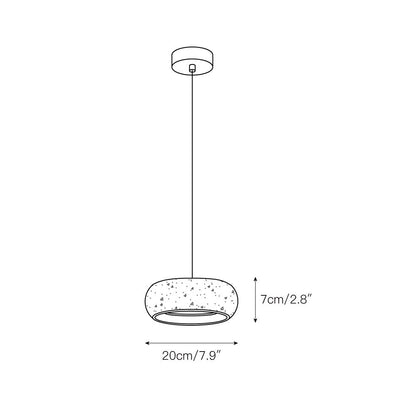 Elara Haus Rounded Shallow Drum Pendant Light