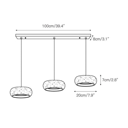 Elara Haus Rounded Shallow Drum Pendant Light