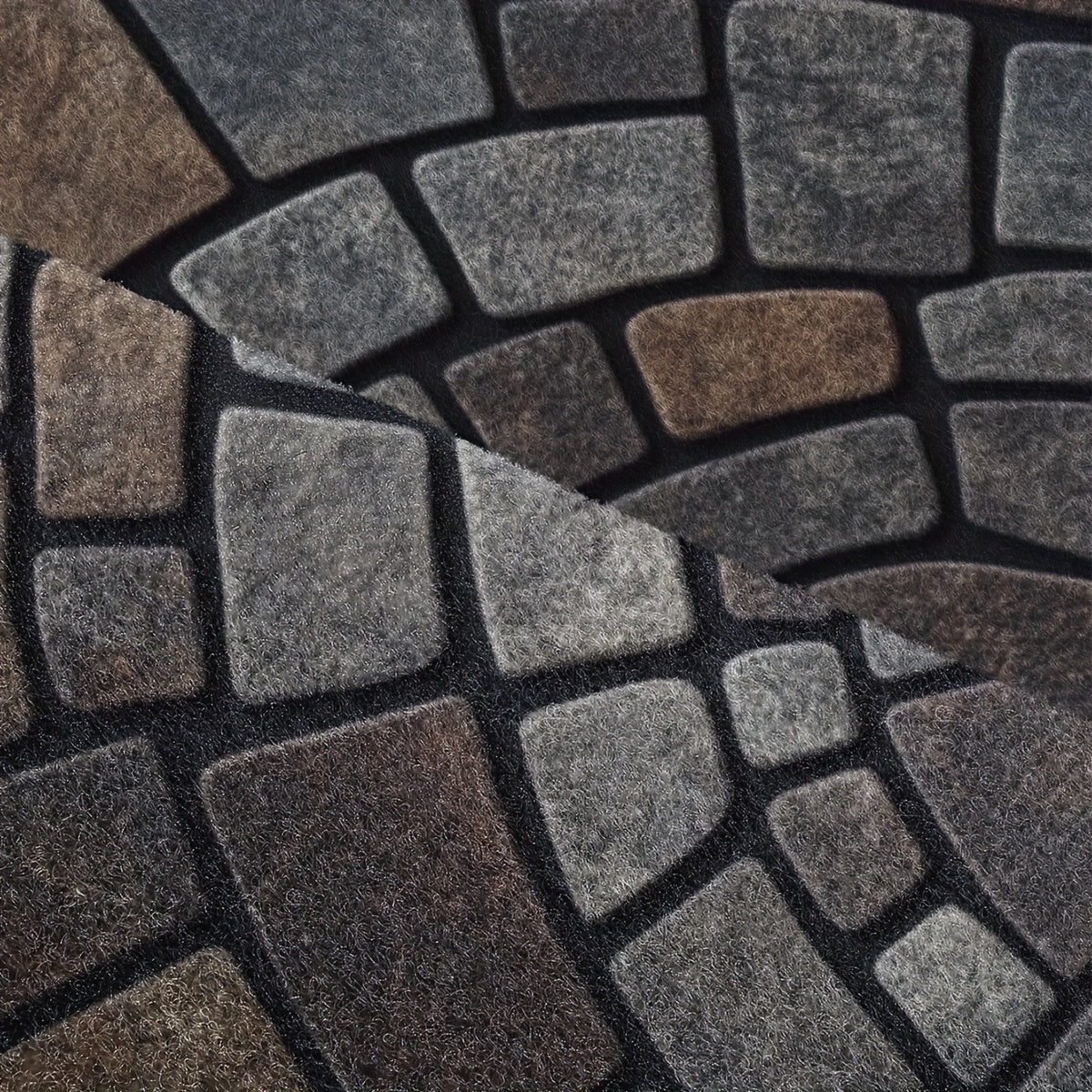 Elara Haus Semi-Circle Stone Pattern Doormat