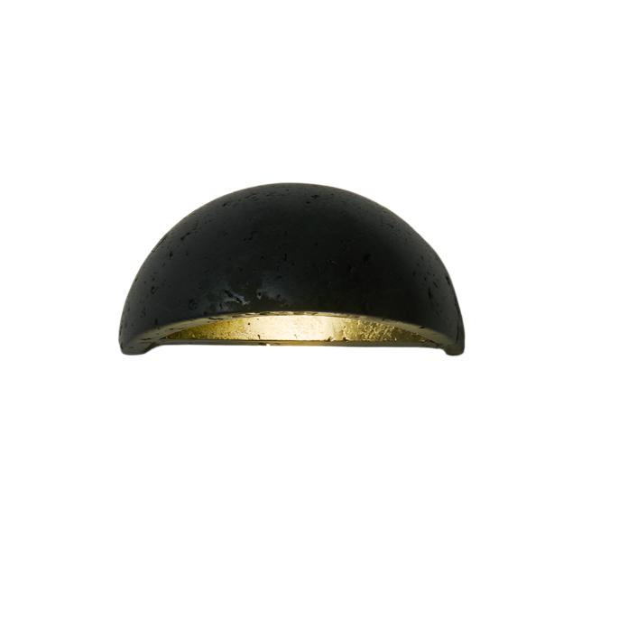 Elara Haus Semicircular Stone Dome Wall Sconce