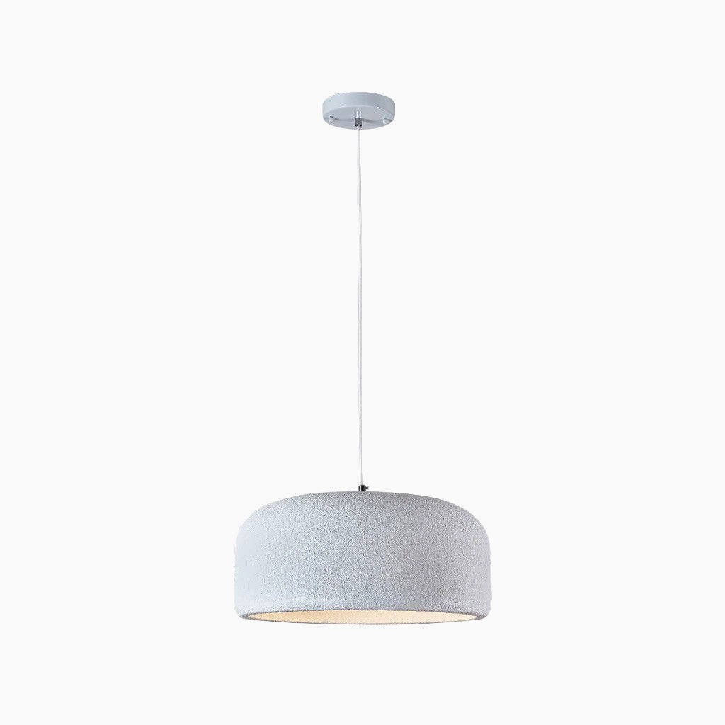 Pendant Light Japanese Wabi-Sabi Resin Pot Lid, white / brown 0