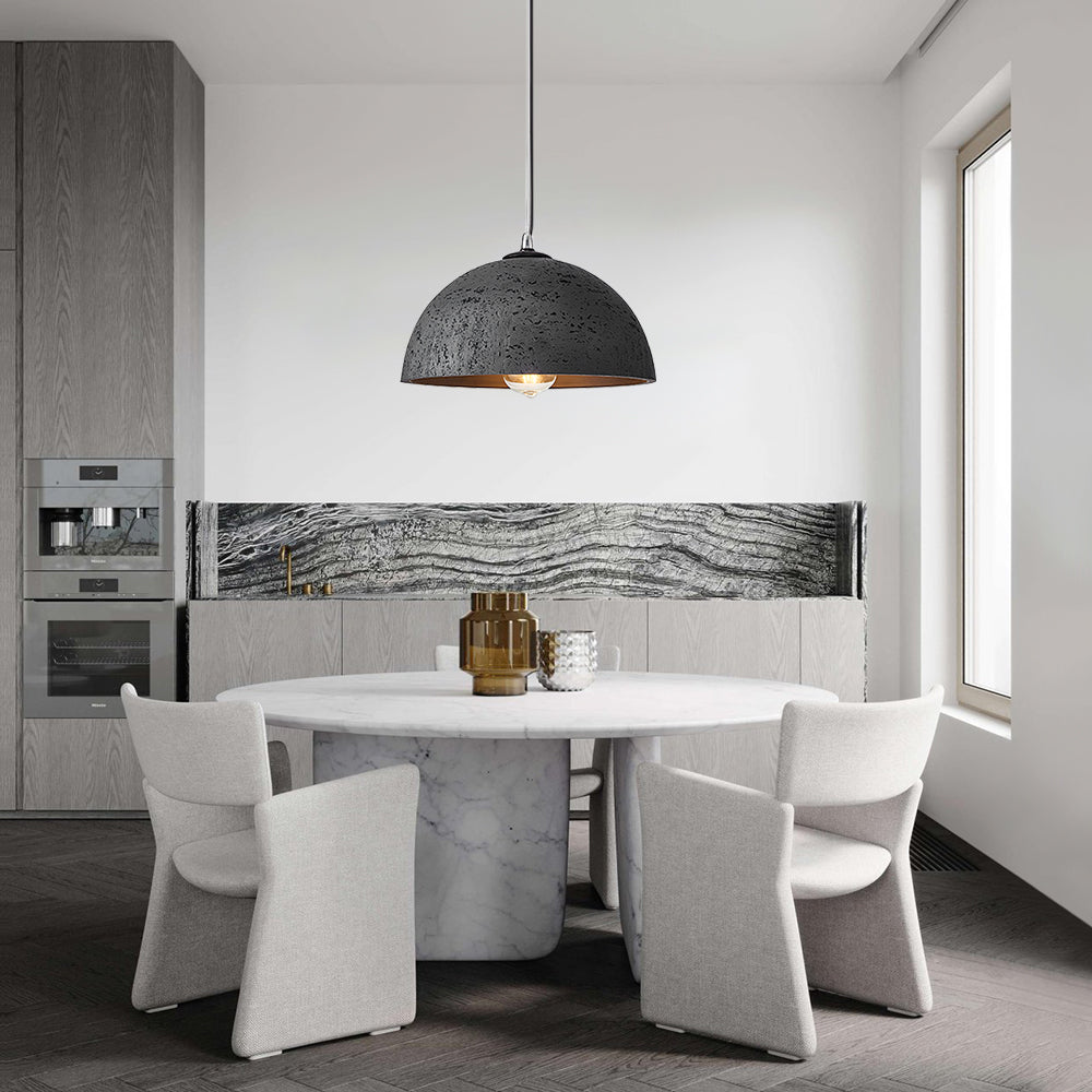 Wabi Sabi 1-Light Resin Dome Pendant For Kitchen Island 5
