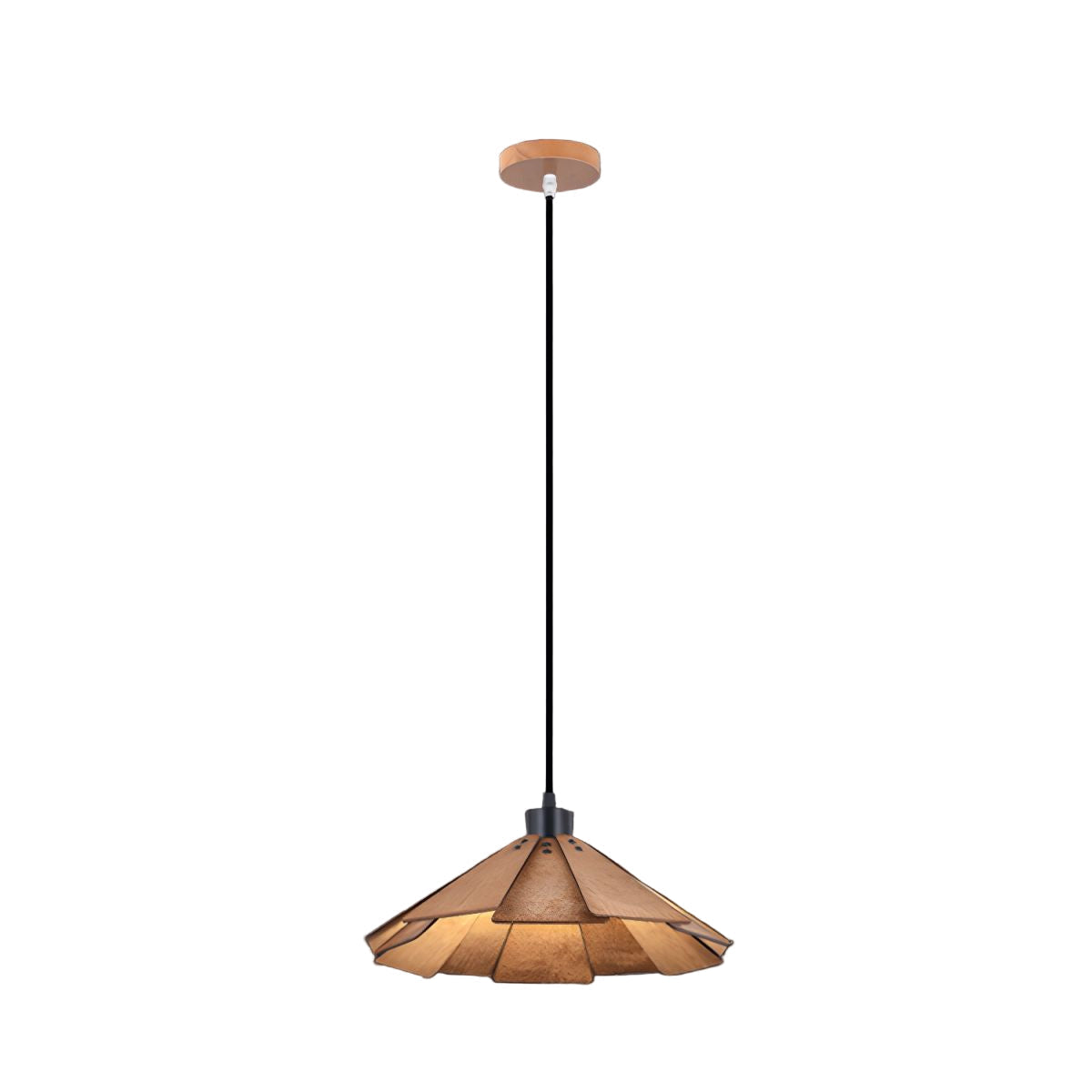 Elara Haus Slotted Cone Pendant Light