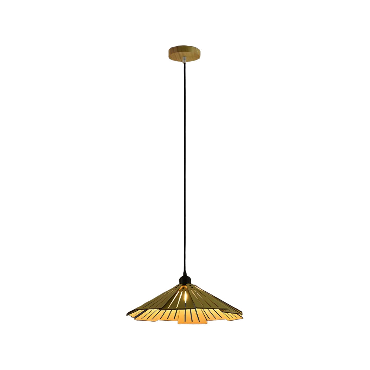 Elara Haus Slotted Cone Pendant Light