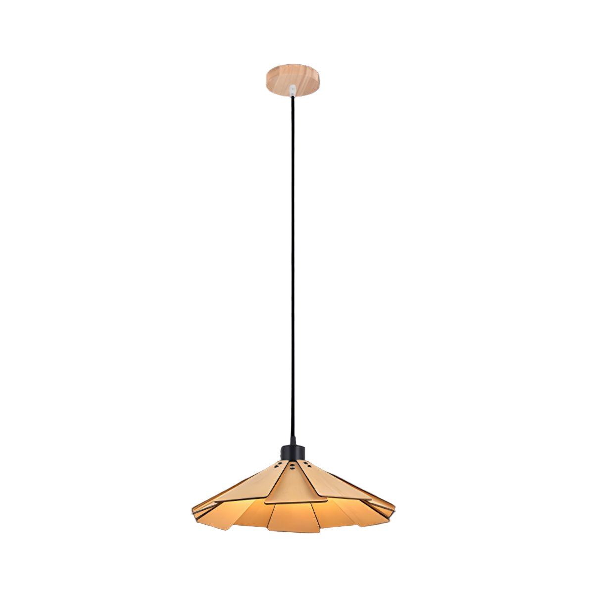 Elara Haus Slotted Cone Pendant Light