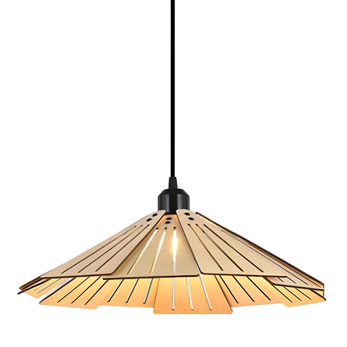 Takumièra - Wabi Sabi Wooden Cone Pendant Lamp 5