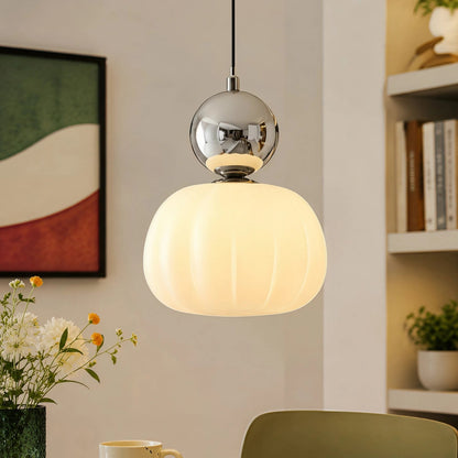 Elara Haus Two Tier Gourd Glass Pendant Lamp