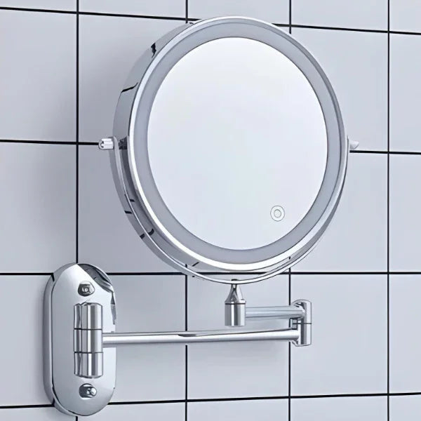 Elara Haus Vanity Mirror with Lights - Chrome Finish LED Makeup Mirror