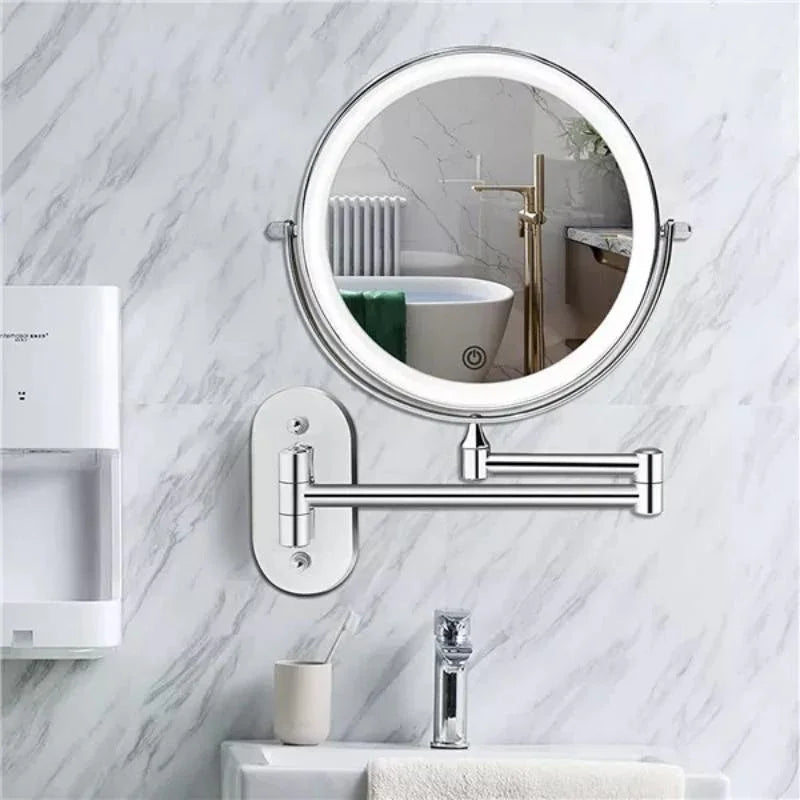 Elara Haus Vanity Mirror with Lights - Chrome Finish LED Makeup Mirror