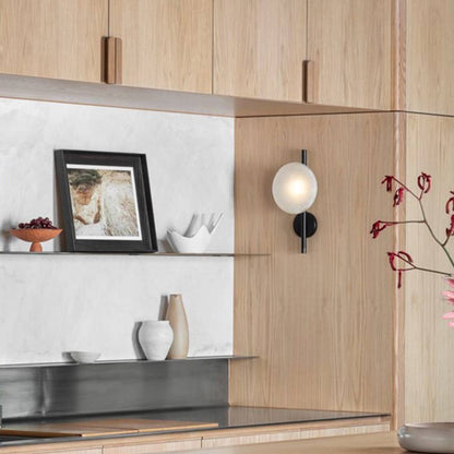 Elara Haus Vertical Dual-Light with Rippled Glass Shades