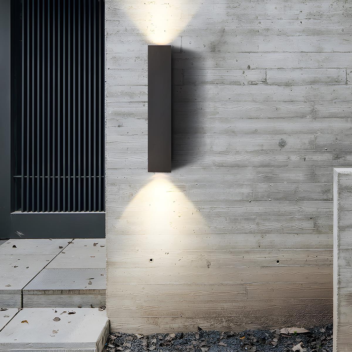 Waterproof Outdoor Rectangular Up and Down Exterior Wall Lights 7