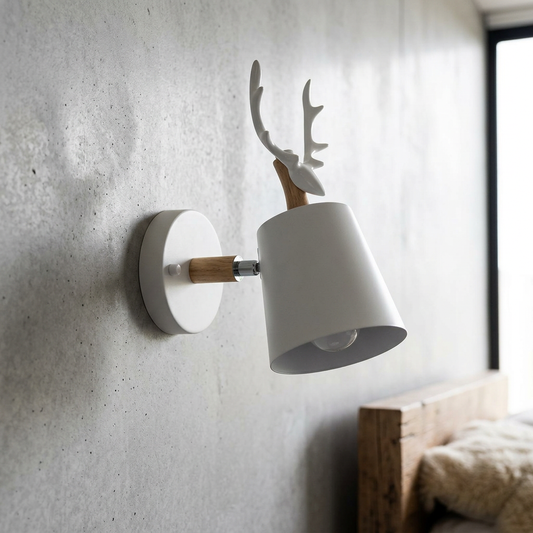Elara Haus Antler Horn Wall Sconce Light