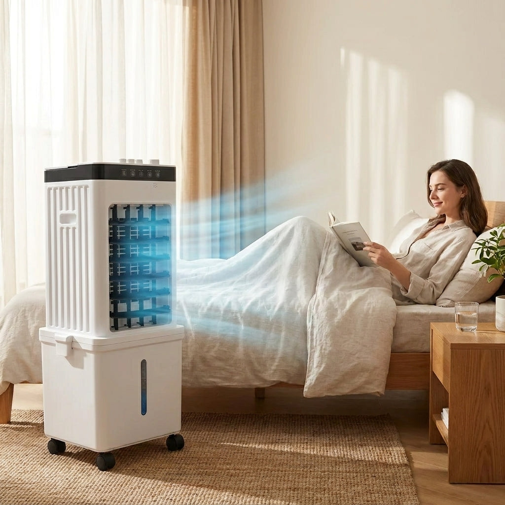 Portable 3-in-1 Tower Air Cooler with Castor Wheels